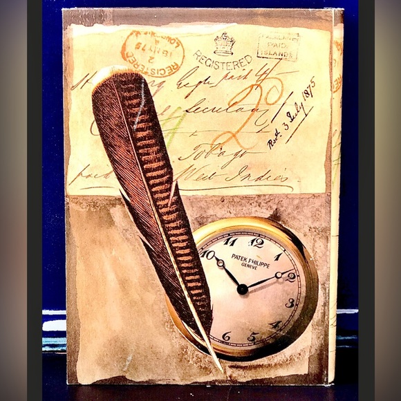 Vintage Artisan Hand Crafted Velvet Lined Oil Painted Canvas Faux Book Box - Picture 3 of 10